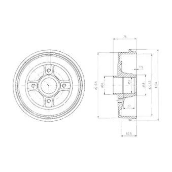 Tambour de frein DELPHI