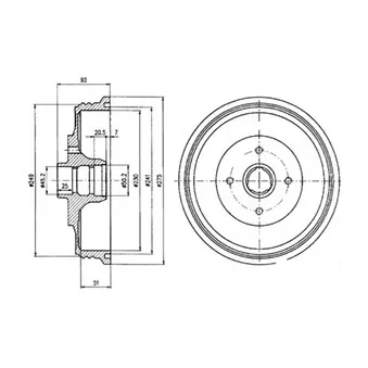 Tambour de frein DELPHI BF430