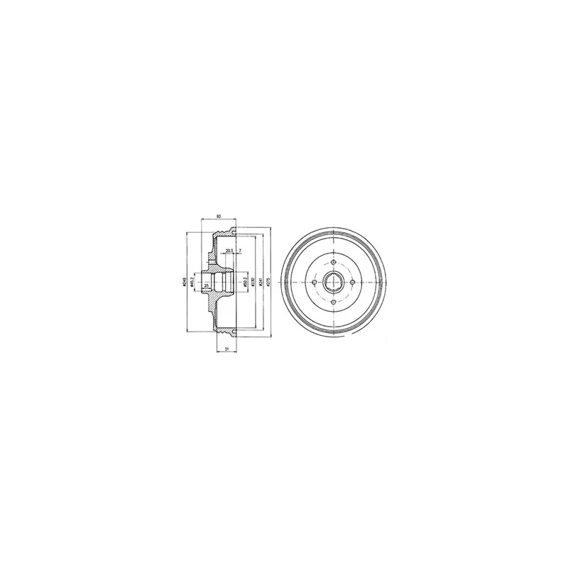 Tambour de frein DELPHI BF430