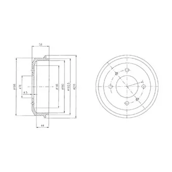 Tambour de frein DELPHI BF435