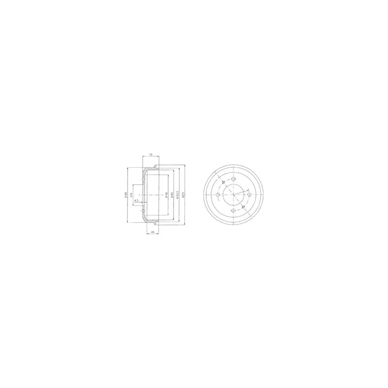 Tambour de frein DELPHI BF435