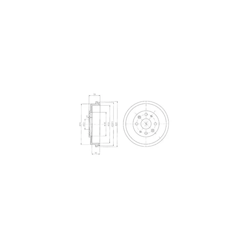 Tambour de frein DELPHI BF456
