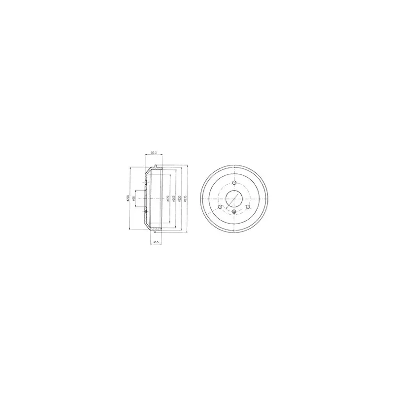 Tambour de frein DELPHI BF465