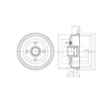 Tambour de frein DELPHI BF468