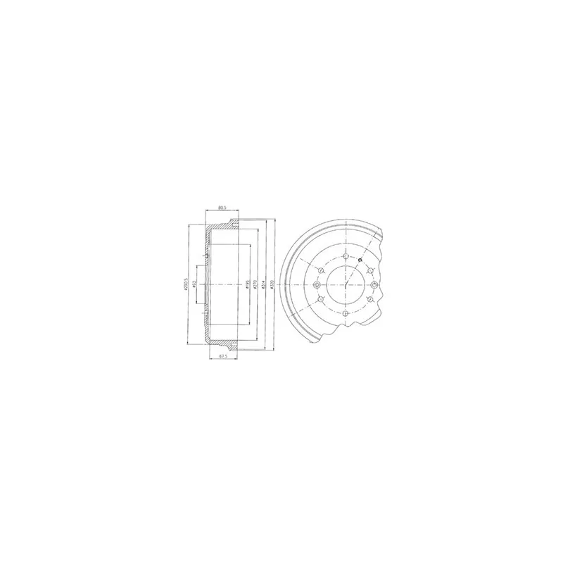 Tambour de frein DELPHI BF470