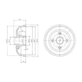 Tambour de frein DELPHI BF471