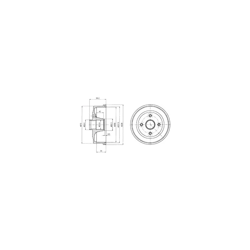 Tambour de frein DELPHI BF472