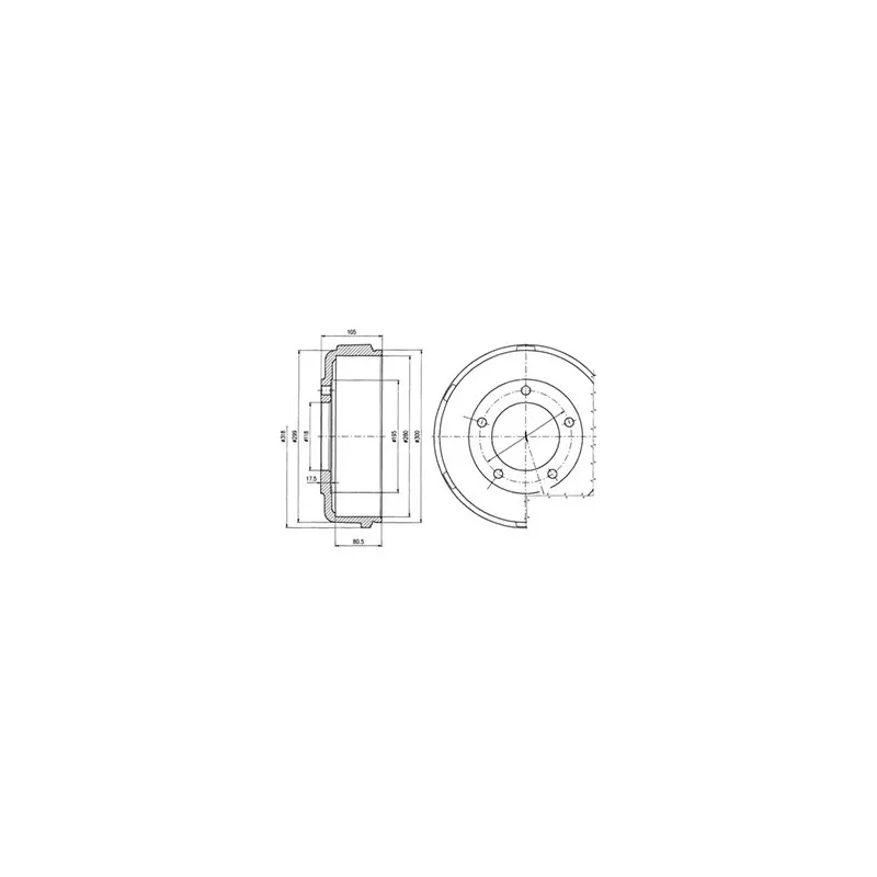 Tambour de frein DELPHI BF478