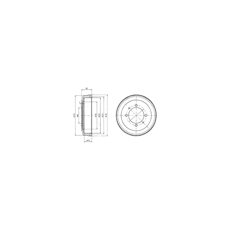Tambour de frein DELPHI BF497