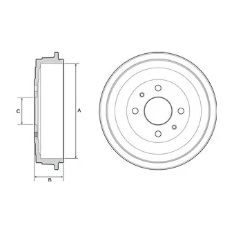 Tambour de frein DELPHI BF528