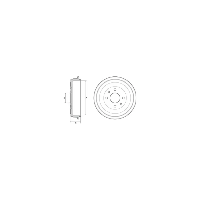 Tambour de frein DELPHI BF528