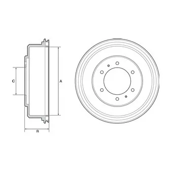 Tambour de frein DELPHI BF532