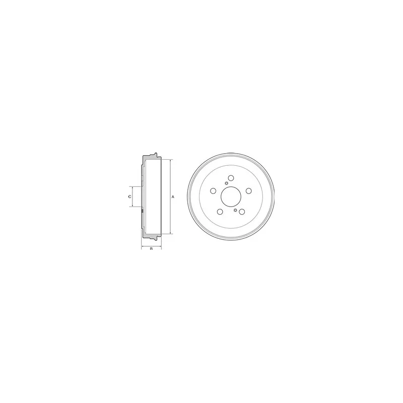 Tambour de frein DELPHI BF536