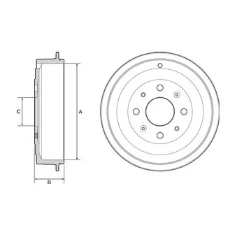 Tambour de frein DELPHI BF541