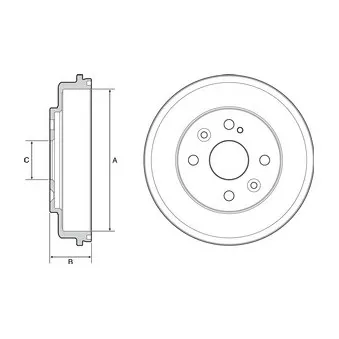 Tambour de frein DELPHI BF542