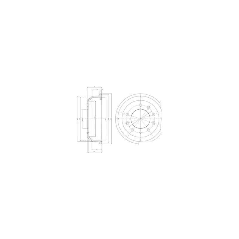 Tambour de frein DELPHI BF8