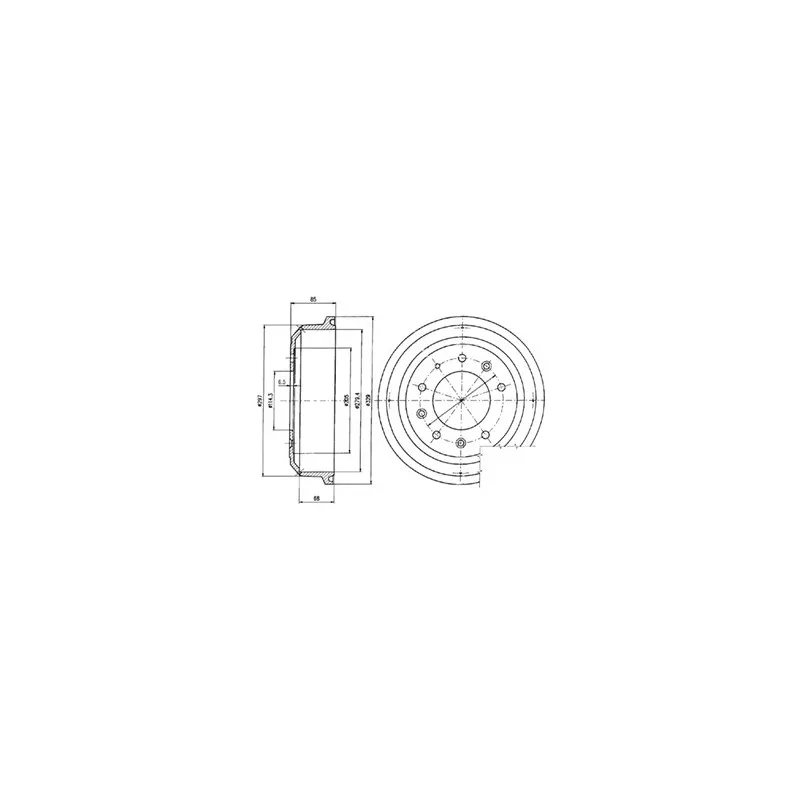 Tambour de frein DELPHI BF82
