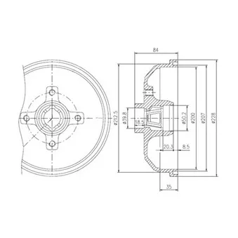 Tambour de frein DELPHI BFR111