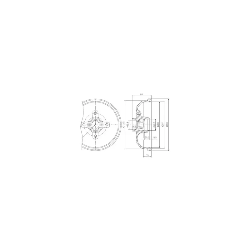 Tambour de frein DELPHI BFR111
