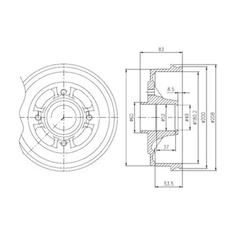 Tambour de frein DELPHI BFR272