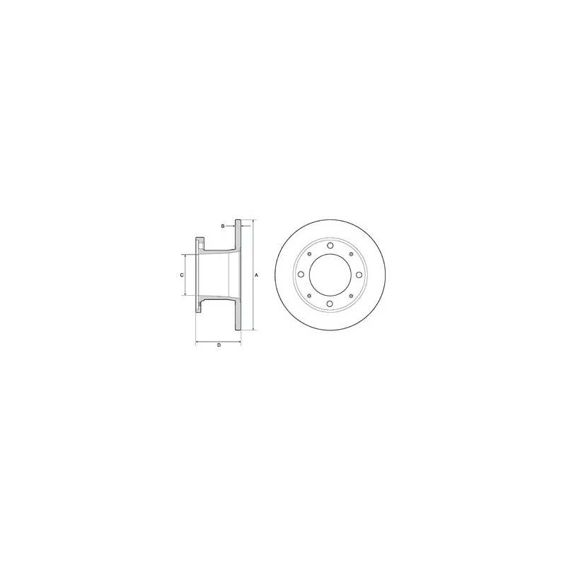 Jeu de 2 disques de frein avant DELPHI BG2042