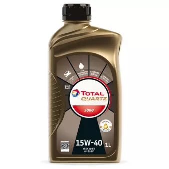 Huile moteur 15W-40 QUARTZ 5000 - 1L TOTAL 213763