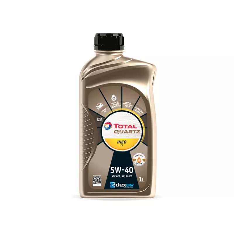 Huile moteur 5W-40 QUARTZ INEO C3 - 1L TOTAL 213789