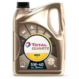 Huile moteur 5W-40 QUARTZ INEO C3 - 5L TOTAL