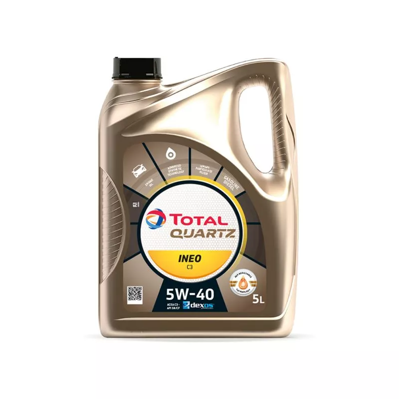 Huile moteur 5W-40 QUARTZ INEO C3 - 5L TOTAL 213790