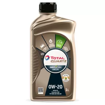 Huile moteur 0W-20 QUARTZ INEO Xtra Long Life - 1L TOTAL 226005
