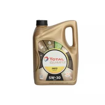 Huile moteur 5W-30 QUARTZ INEO R-PLUS - 5L TOTAL 225186