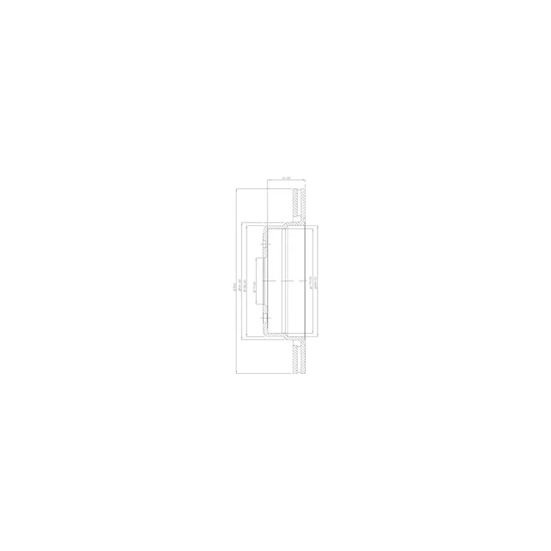 Jeu de 2 disques de frein arrière DELPHI BG2436