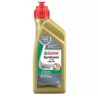 Huile pour boîtes de vitesses mécaniques CASTROL SYNTRANS V FE 75W80 1L