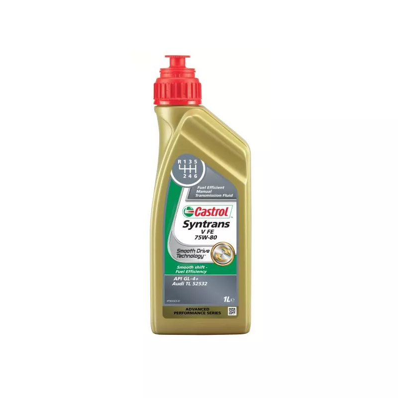 Huile pour boîtes de vitesses mécaniques CASTROL SYNTRANS V FE 75W80 1L