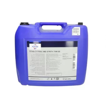 Huile pour boîtes de vitesses mécaniques FUCHS OIL TITAN CYTRAC MB 75W90 20L