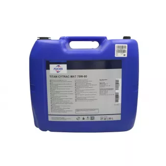 Huile de transmission de boîte de vitesses FUCHS OIL TITAN CYTRAC MAT75W80 20L