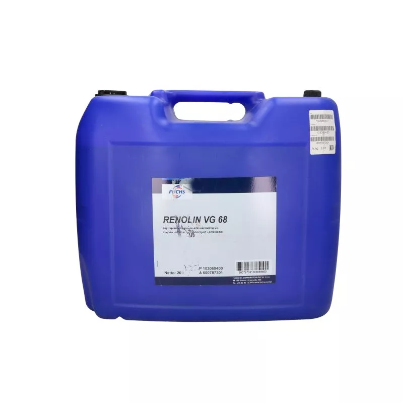 Huile hydraulique FUCHS OIL RENOLIN VG 68 20L