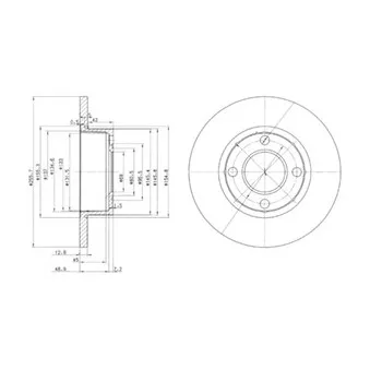 Jeu de 2 disques de frein avant DELPHI BG2752
