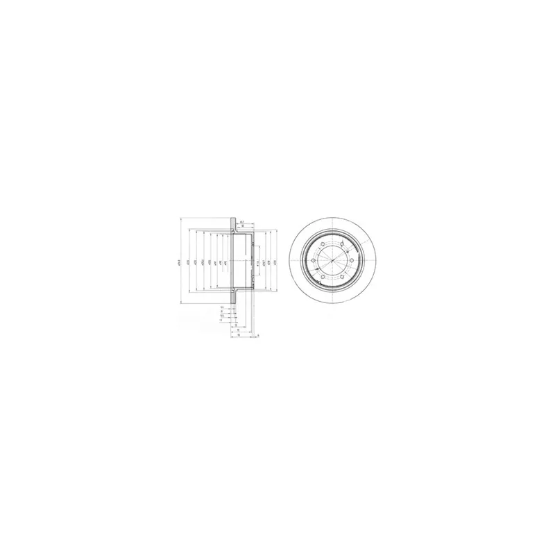 Jeu de 2 disques de frein arrière DELPHI BG3105