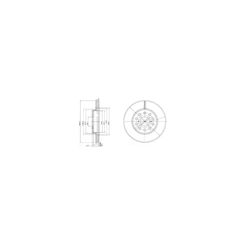 Jeu de 2 disques de frein arrière DELPHI BG3269