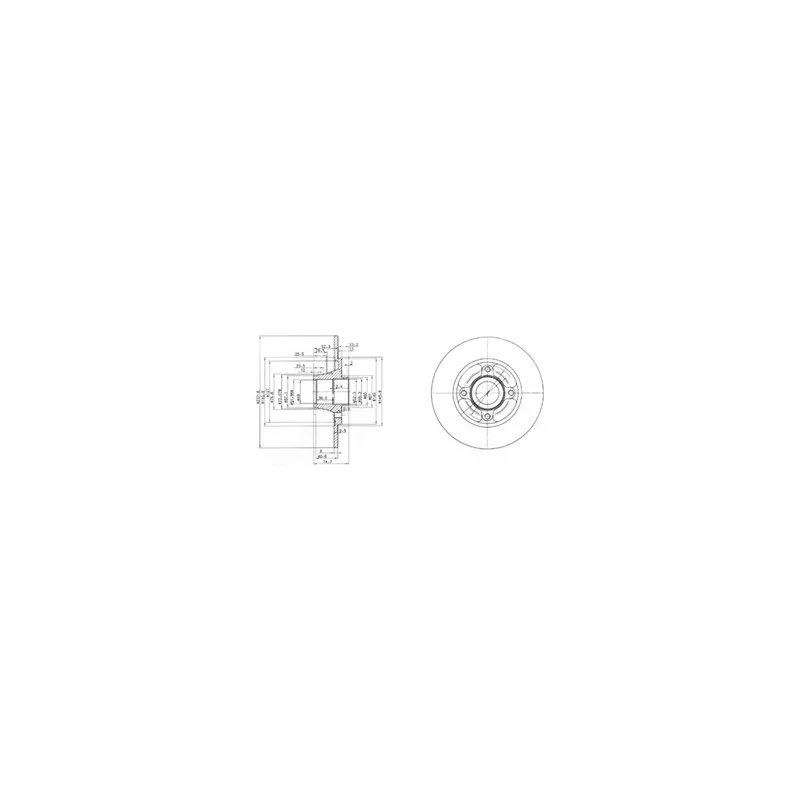 Jeu de 2 disques de frein arrière DELPHI BG3360