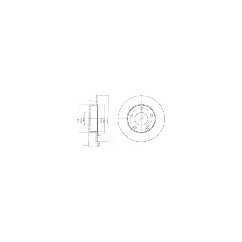 Jeu de 2 disques de frein arrière DELPHI BG3381