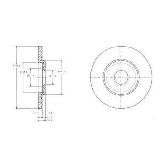 Jeu de 2 disques de frein avant DELPHI BG3421