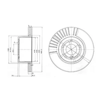 Jeu de 2 disques de frein avant DELPHI BG3737