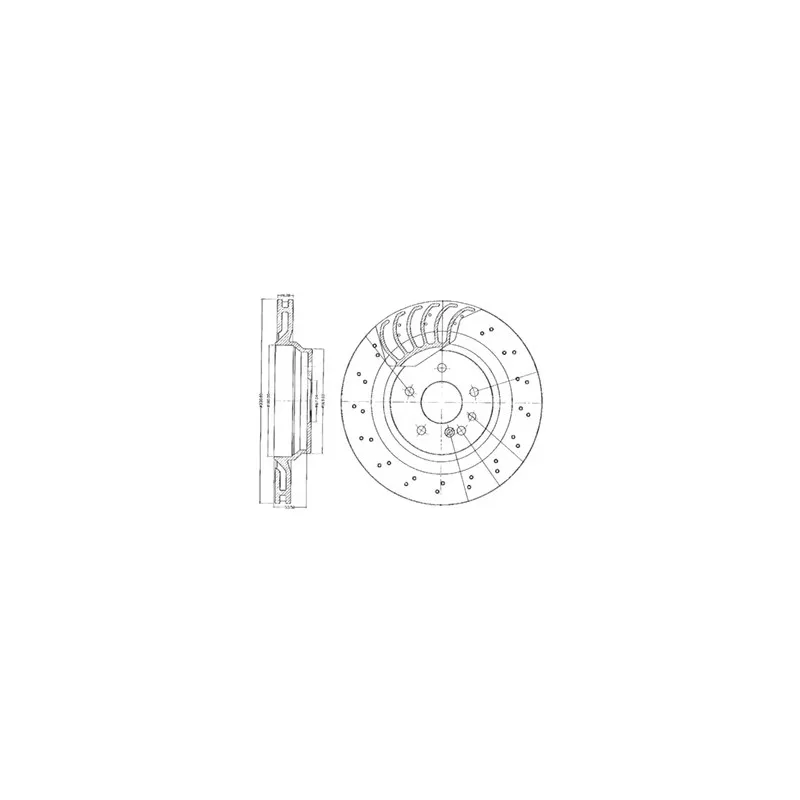 Jeu de 2 disques de frein arrière DELPHI BG3880