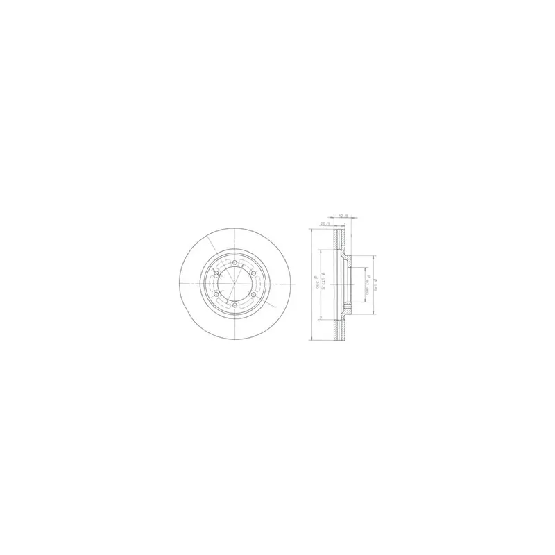 Jeu de 2 disques de frein avant DELPHI BG3936