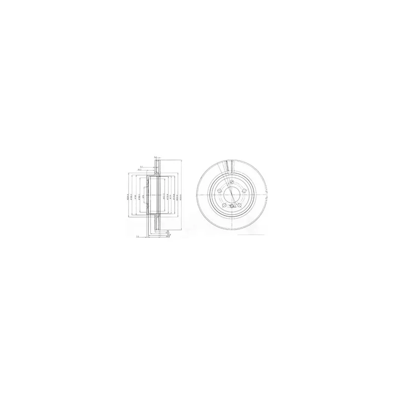 Jeu de 2 disques de frein avant DELPHI BG3938