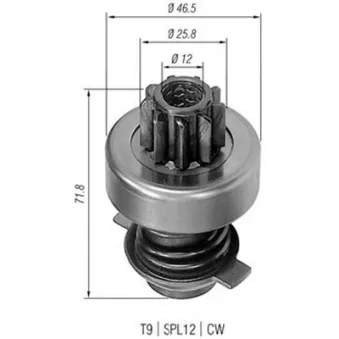 Petit engrenage, démarreur MAGNETI MARELLI 940113020011