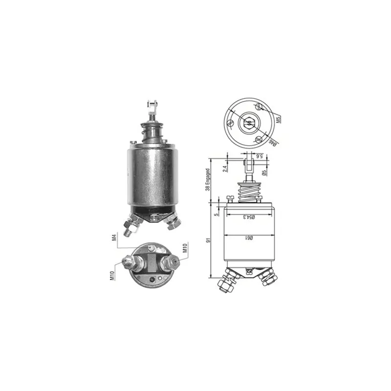 Solénoïde, démarreur MAGNETI MARELLI 940113050254