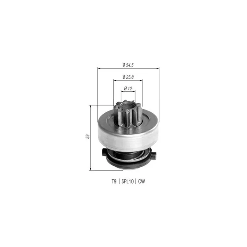 Pignon, démarreur MAGNETI MARELLI AMB0372